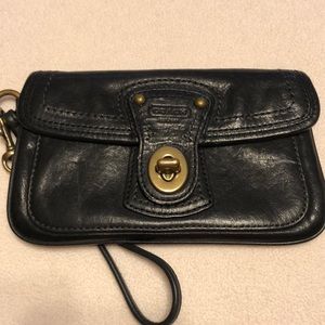 Black Coach wristlet
